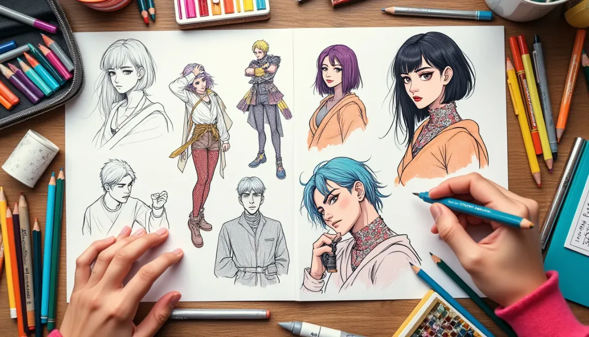 Dessiner un manga : les étapes pour créer des personnages