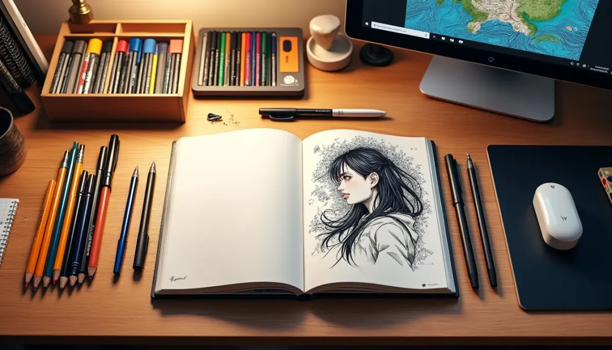 Le matériel pour dessiner un manga, du crayon à la trame